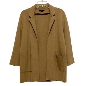 J Crew Womens Open Front Ponte Knit Blazer XS Old Money Heritage Academia Preppy